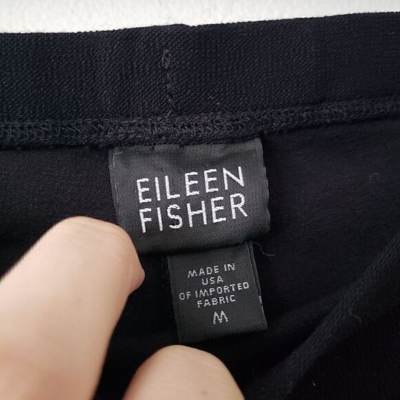 Eileen Fisher Pull On Pants Black M - Picture 2 of 4